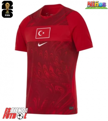 Turquía Primera Equipación Niños Mundial 2026 Manga Corta (+ Pantalones cortos)